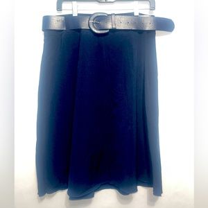Navy blue skirt with belt XL